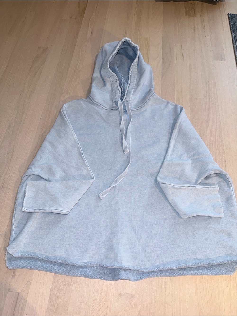 Frank & Eileen Kane Capelet Hoodie Light Blue Medium Like New - Picture 2 of 9